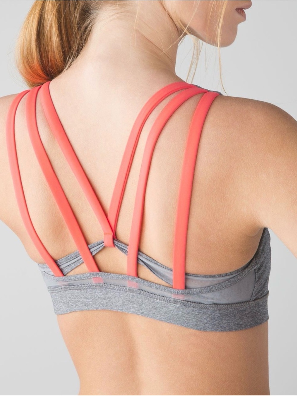 Lululemon Free to Be Wild Sports Bra in Gray Grapefruit color. Tags removed.
